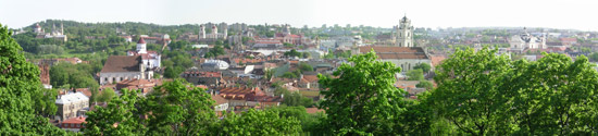 Panorama of Vilnius